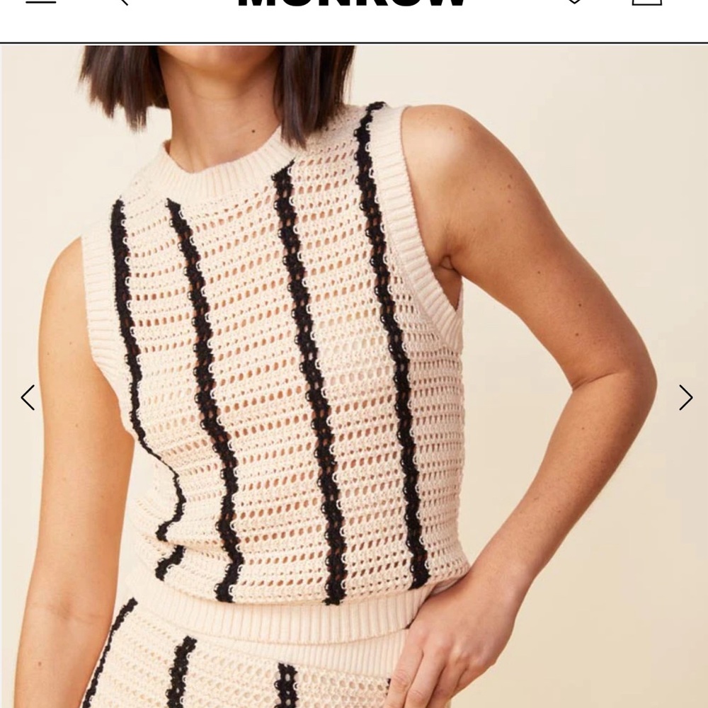 Monrow crochet 2 piece outfit